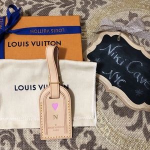 ❌SOLD❌Louis Vuitton Small Vachetta Luggage Tag
